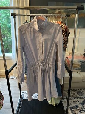 GAP Light Blue Long Sleeve Shirt Dress